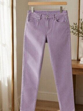 Seven7 Pastel Lavender Mid Rise Ankel Skinny🎈